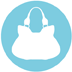 consignment purse icon hobo purse shape